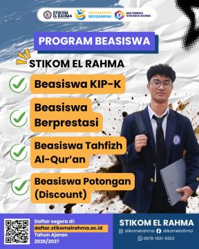 PROGRAM BEASISWA STIKOM EL RAHMA